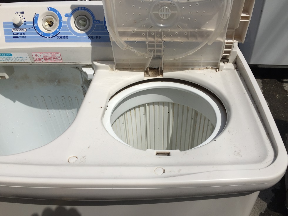 ハウスクリーニングDIM】HITACHI・日立２槽式洗濯機(4.5Kg)PS-45Aお 