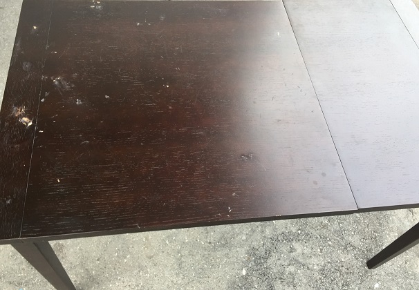 家具：塗装】ボンドなどが付いて固まってしまった、ダイニングテーブルの塗装！ | DIMサイドライフ(sidelife)