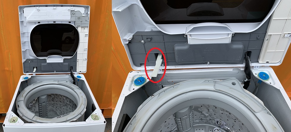 マクスゼン[ 全自動洗濯機 6.0kg：JW06MD01WB]の槽を外す方法 | DIM 